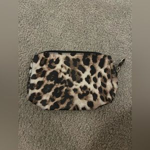 Leopard print toiletry bag